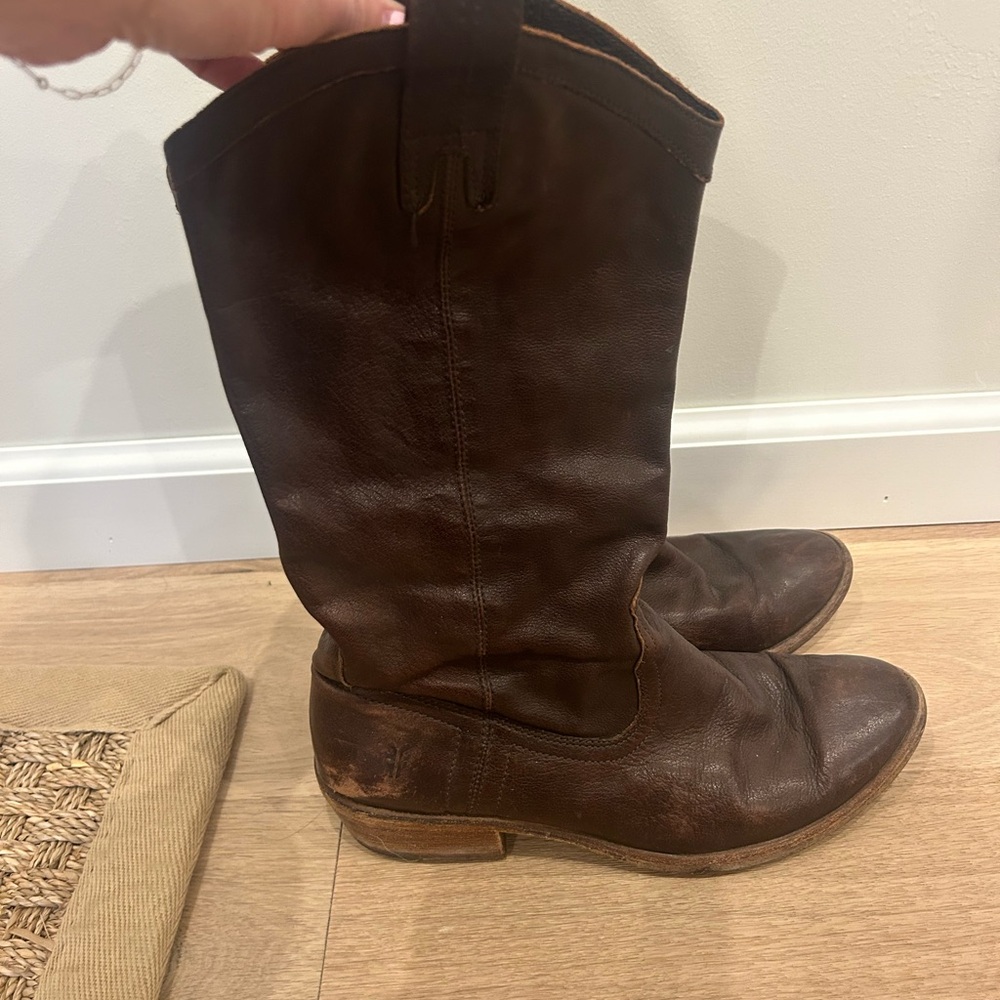 Brown Leather Boots